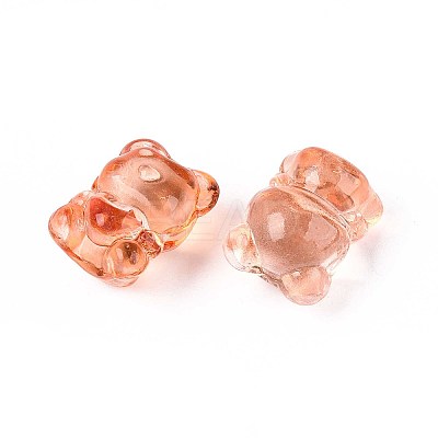 Baking Paint Transparent Glass Beads DGLA-N018-02H-1