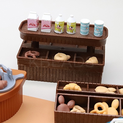 Plastic Bakery Shop Miniature Ornaments PW-WGB0F20-01-1