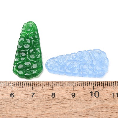 Dyed Natural Quartz Carved Pendants GG-CBA0022-12-1