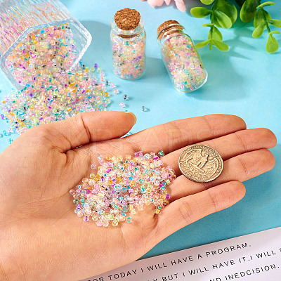 10 Bags Glass Round Seed Beads GLAA-TA0001-85-1