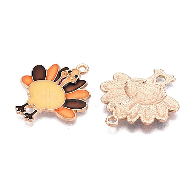 Thanksgiving Day Theme Alloy Enamel Pendants ENAM-T020-52A-01-1