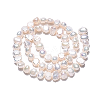 Natural Cultured Freshwater Pearl Beads Strands PEAR-N014-06F-1