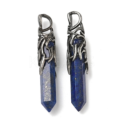 Dyed Natural Lapis Lazuli Pendants G-H332-10AS-07-1