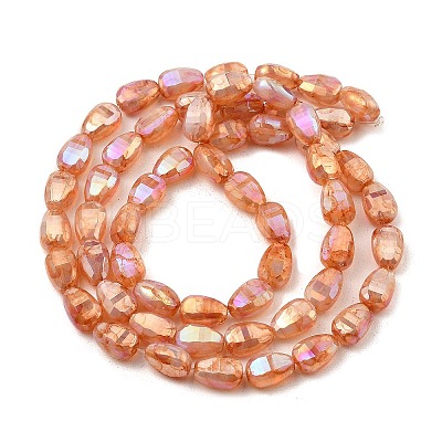 Imitation Jade Glass Beads Strands GLAA-P058-06A-04-1