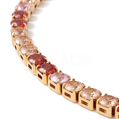 Classic Cubic Zirconia Tennis Necklace NJEW-G017-02B-G-1