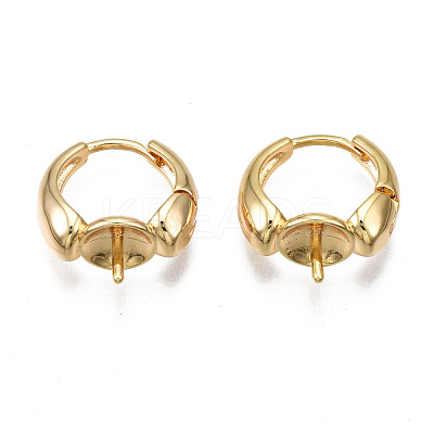 Brass Hoop Earring Findings KK-N233-139-1