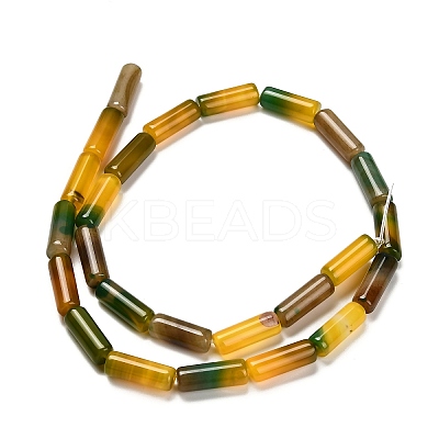 Dyed Natural Agate Beads Strands G-G203-01C-1