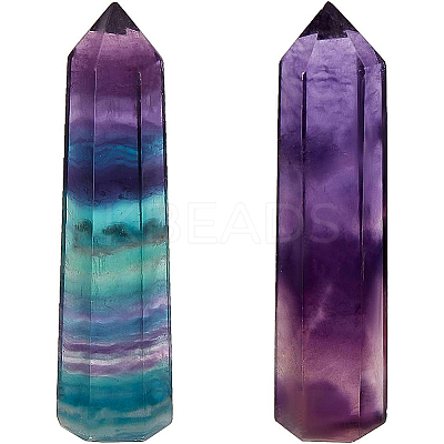Natural Fluorite Sculpture Display Decoration G-WH0021-30-1