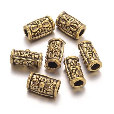 Barrel Tibetan Style Beads GAB813-1