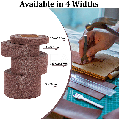 2M PVC Imitation Leather Ribbons SRIB-WH0011-125C-05-1