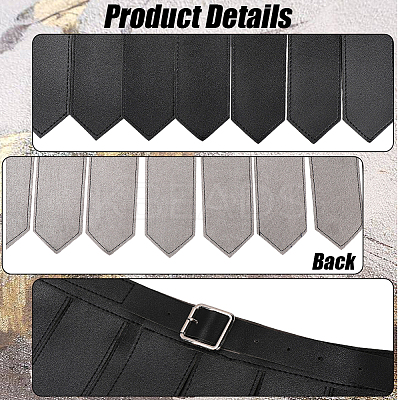 PU Leather Roman Belt Skirt AJEW-WH20033-120A-1