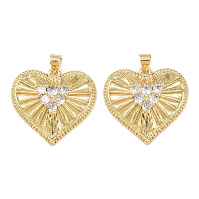 Mother's Day Brass Cubic Zirconia Pendants KK-L251-07G-08-1