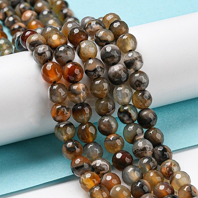 Natural Agate Beads Strands G-C082-A01-14-1