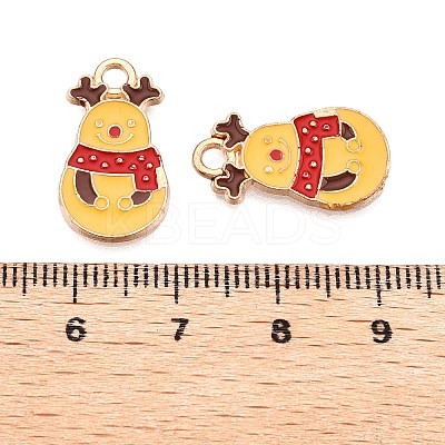 Christmas Theme Alloy Enamel Pendants ENAM-T020-10S-1