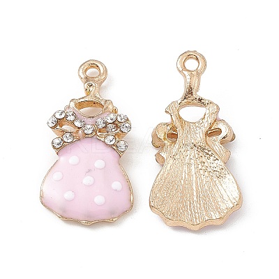 Alloy Rhinestone Pendants ENAM-B053-01G-02-1