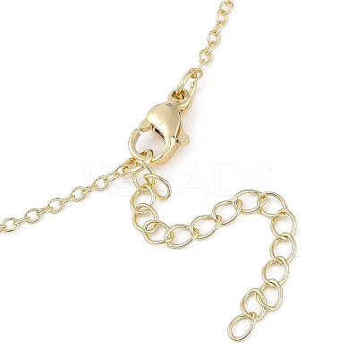 Bohemian Summer Beach Style 18K Gold Plated Shell Shape Initial Pendant Necklaces IL8059-12-1