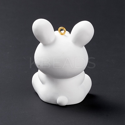 Opaque PVC Plastic Big Pendants RESI-G049-01F-1