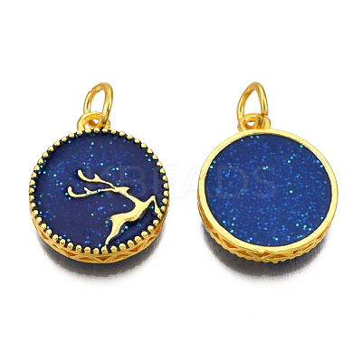 Alloy Enamel Pendants ENAM-N056-039-1
