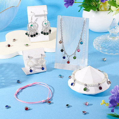 10Pcs Glass Rhinestone Charms STAS-TA0003-26B-1