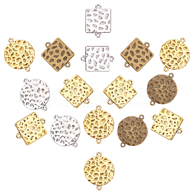 Tibetan Style Alloy Links Connectors PALLOY-SC0003-15-1