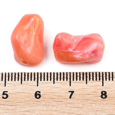 Opaque Acrylic Imitation Gemstone Beads OACR-G064-01A-1