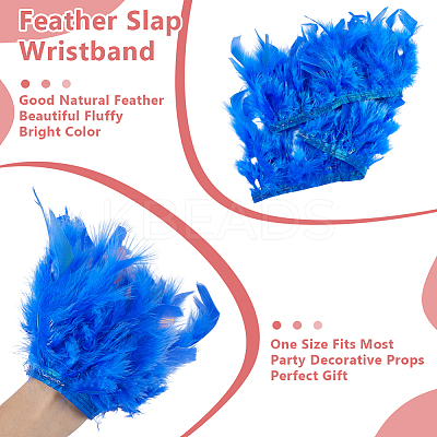 Feather Bracelets Wrist Band AJEW-WH0591-443A-1