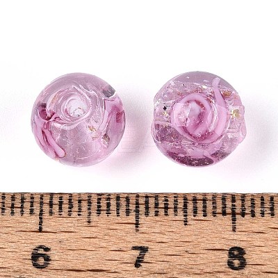 Handmade Foil Lampwork Beads LAMP-T021-33F-1
