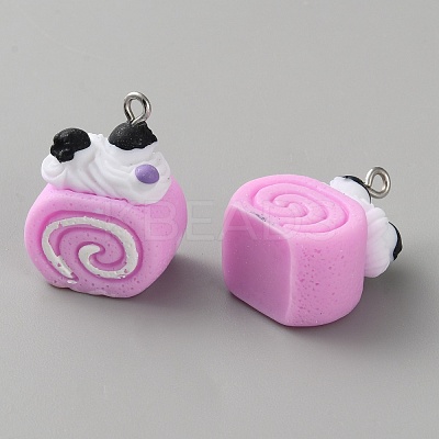 Opaque Resin Pendants RESI-CJC0028-05P-06-1