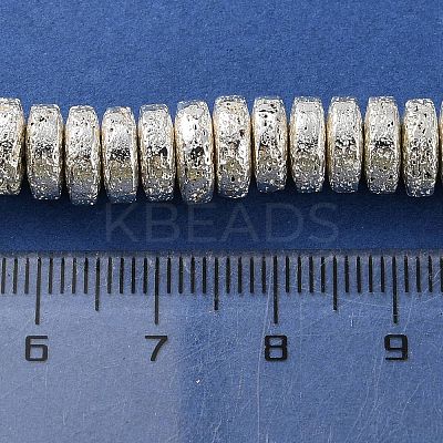 Electroplated Natural Lava Rock Beads Strands G-I360-A03-04-1