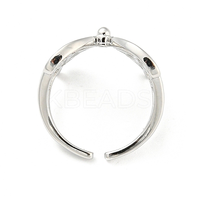 Brass Open Cuff Rings RJEW-I100-02P-1