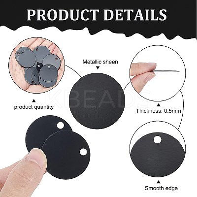 20Pcs Aluminum Blank Metal Tag FIND-BC0001-87-1