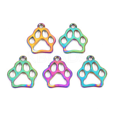 Rainbow Color Alloy Pendants PALLOY-S180-265-NR-1
