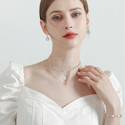 Crystal Rhinestone Jewelry Set SJEW-GO0001-01-1