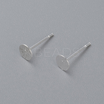 304 Stainless Steel Stud Earring Findings STAS-H436-24S-5mm-1
