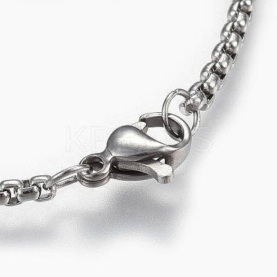 Non-Tarnish 304 Stainless Steel Box chain Necklaces NJEW-F242-13P-D-1