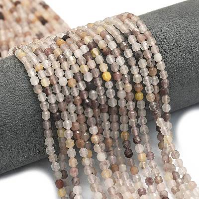 Natural Violet Strawberry Quartz Beads Strands G-A260-A55-01-1