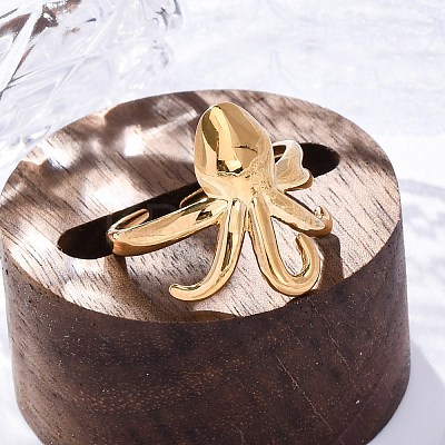 Marine Animal Theme 304 Stainless Stee Open Cuff Rings LS-RJEW-Q005-01C-G-1