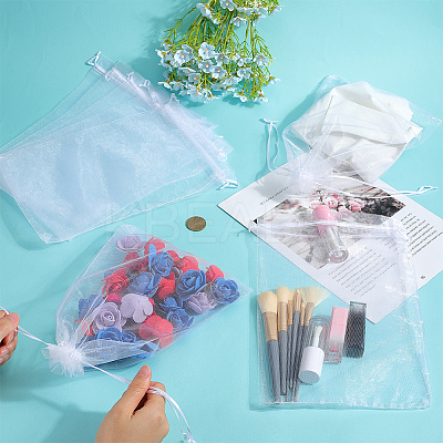 30pcs Large Organza Pouches Portable Shoes Bag Travel Storage Drawstring Bags OP-SP0001-03A-01-1