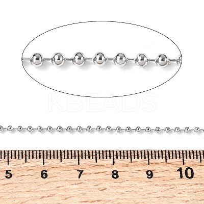 Tarnish Resistant 201 Stainless Steel Ball Chainswith Spool CHS-R008-19-100m-1