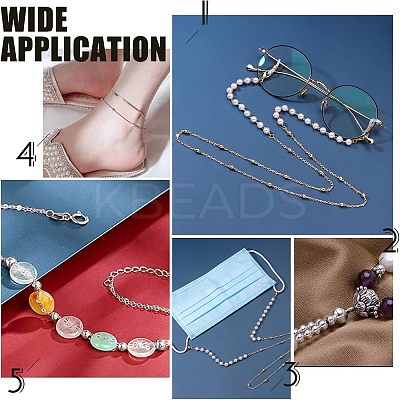 100Pcs 304 Stainless Steel Beads STAS-UN0025-47-1