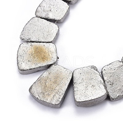 Electroplated Natural Dragon Bone Stone Graduated Beads Strands G-I177-01D-1