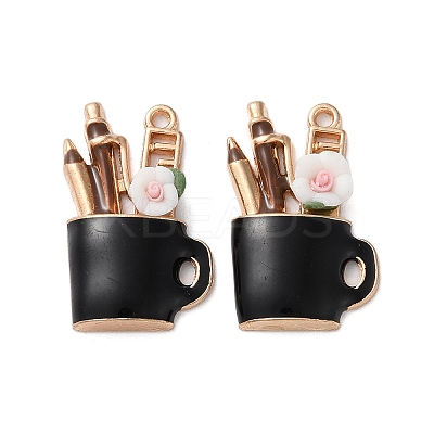 Alloy Enamel Pendants FIND-O003-02A-KCG-1