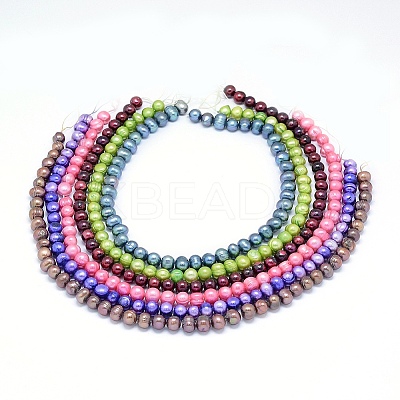 Wholesale Dyed Natural Cultured Freshwater Pearl Beads Strands 