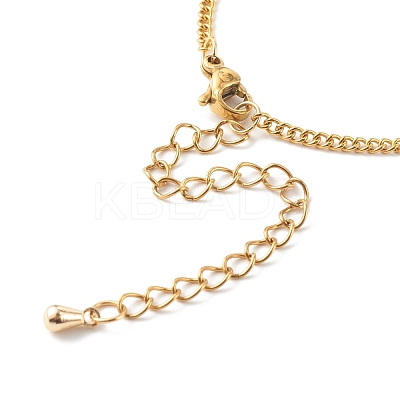 304 Stainless Steel Curb Chain Bracelet Makings AJEW-JB00995-1