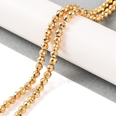Electroplated Synthetic Non-magnetic Hematite Beads Strands X-G-H027-B01-03-1