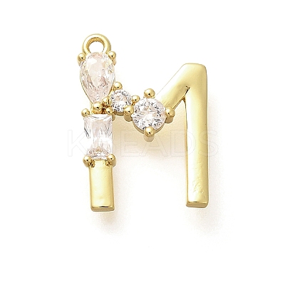 Brass Micro Pave Cubic Zirconia Pendants LS-KK-M310-01G-13-1