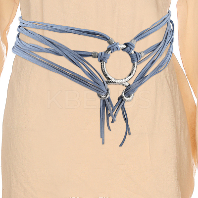 Polyester Chain Belts for Women Ladies Dress AJEW-WH20018-51C-1