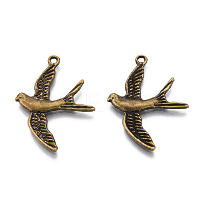 Tibetan Style Alloy Pendants TIBEP-T011-01AB-1