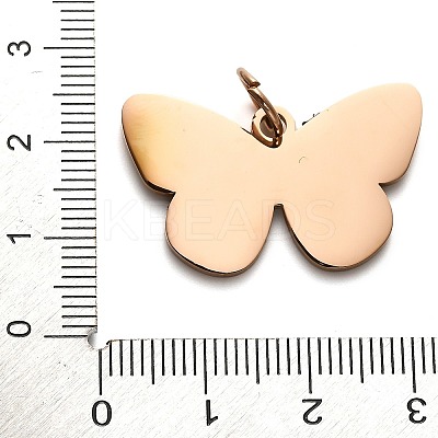 304 Stainless Steel Stamping Blank Tag Pendants STAS-H438-06RG-1