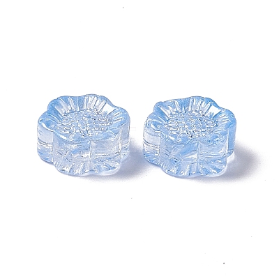 Electroplated Glass Beads GLAA-G090-01L-1